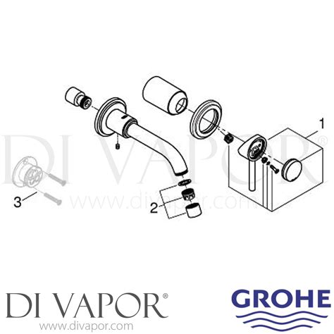 Grohe A Atrio Two Hole Basin Mixer S Size Tap Spare Parts