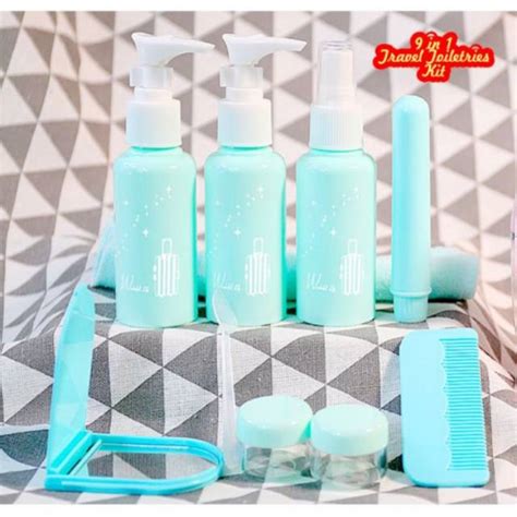 Jual In Travel Toiletries Kit Set Lengkap Botol Kosmetik Sabun