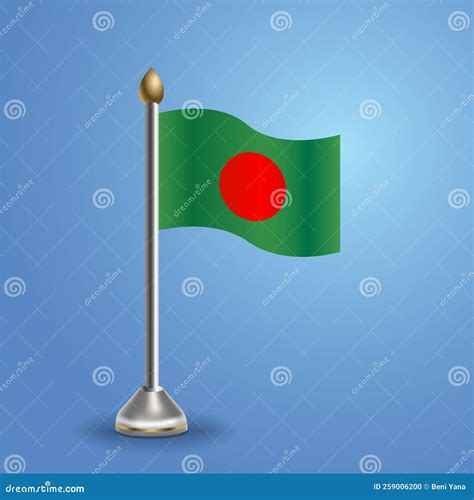 Drapeau Du Bangladesh Illustration Du Vecteur Symbole National