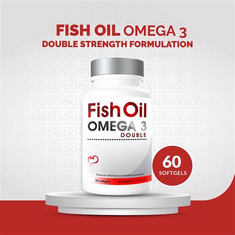 Jual Treelains Fish Oil Omega 3 Double 1000mg 60 Softgels Shopee