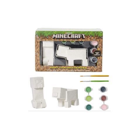 minecraft figurines diy paint set arts crafts  kids vipoutlet