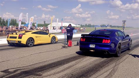 Ford Mustang Gt Vs Lamborghini Gallardo Quarter Mile Drag