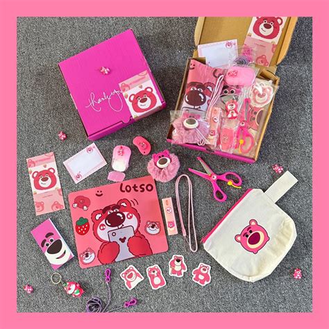 Jual BOX LOTSO GET 15 ITEM Gift Box Aesthetic Hampers Wisuda Kado