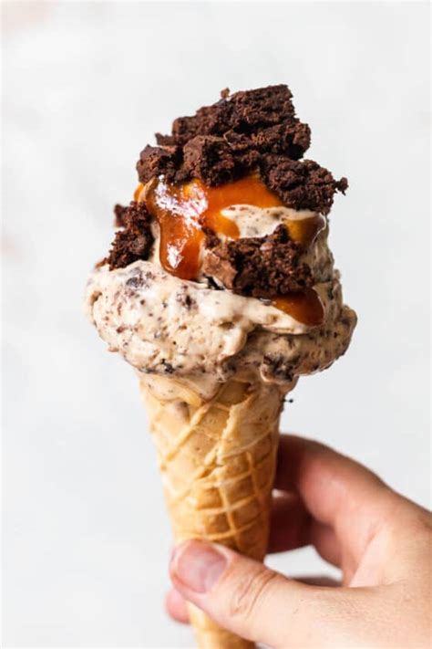 Brownie Salted Caramel Ice Cream No Churn Emma Duckworth Bakes