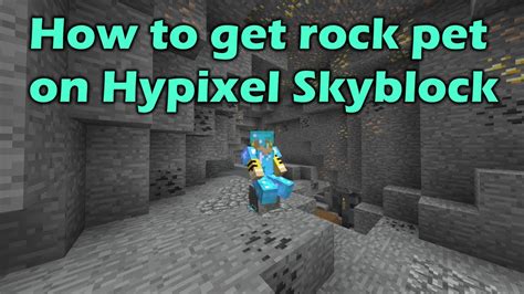 How To Get Rock Pet On Hypixel Skyblock Youtube