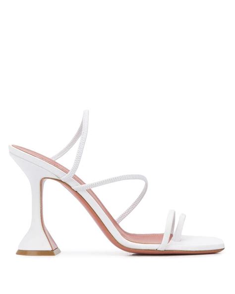 AMINA MUADDI Naima Leather Sandals In White Lyst