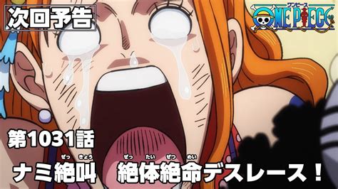 One Piece 1031話予告「ナミ絶叫 絶体絶命デスレース！」 Youtube