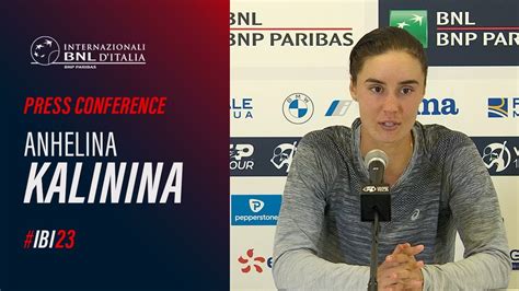 Anhelina Kalinina Press Conference After Semifinal Ibi Youtube