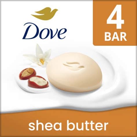 Dove Moisturizing Shea Butter Gentle Beauty Bar Soap, 4 ct / 3.75 oz ...