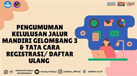 Berikut Pengumuman Kelulusan Calon Mahasiswa Baru Poliban Jalur Mandiri