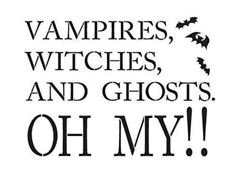 Vampires Witches And Ghosts Oh My Word Stencil 12 Word Stencils