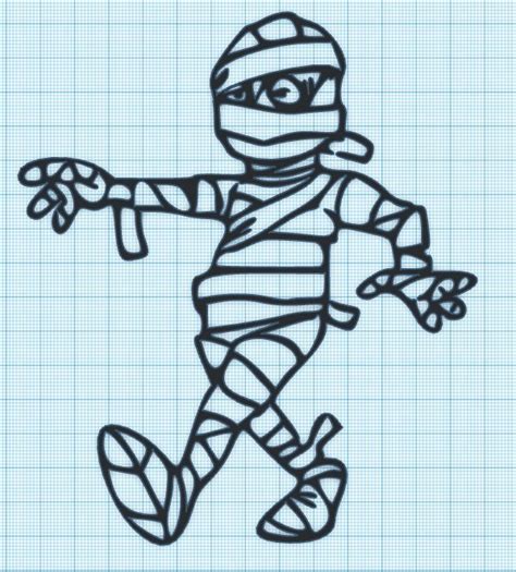 Mummy Wall Art By Ogama Industries Download Free Stl Model
