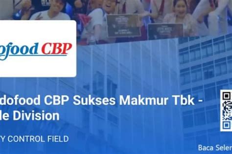 Lowongan Kerja Pt Indofood Cbp Sukses Makmur Tbk Divisi Mie Januari