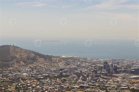 Panorama view of Cape Town, South Africa from Table Mountain. 6450985 ...