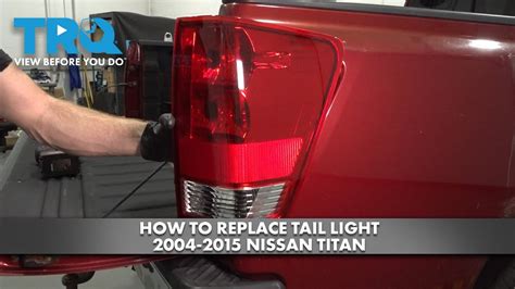 How To Replace Tail Light 2004 2015 Nissan Titan YouTube