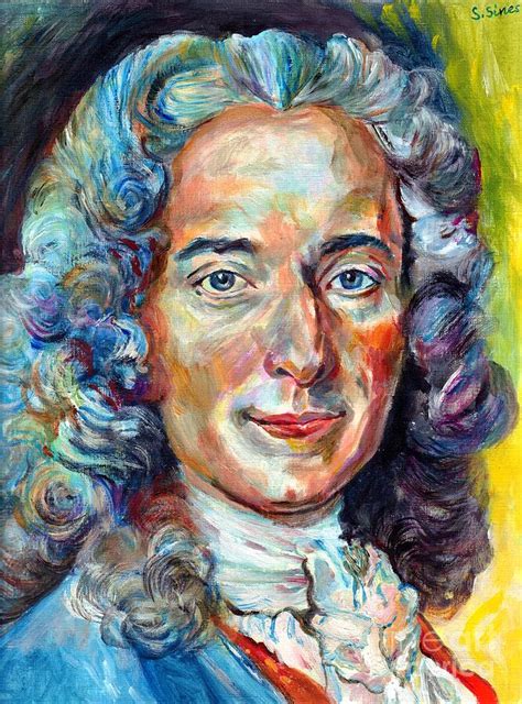 Voltaire Painting By Suzann Sines Fine Art America