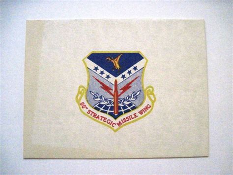 Vintage 90th Strategic Missile Wing Invitation To Change Of Command