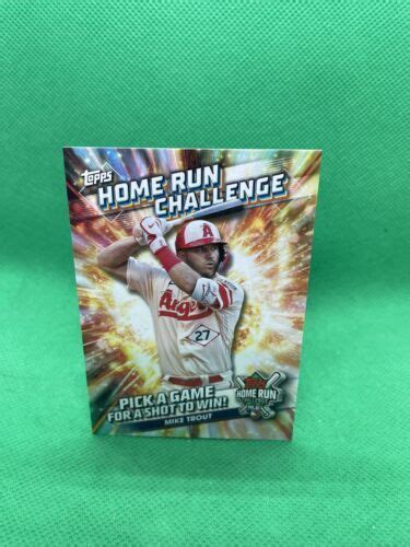 Topps Series Mike Trout Hrc Home Run Challenge La Angels