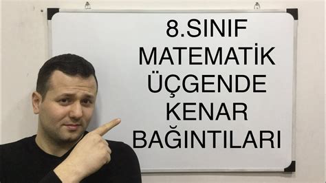 8 SINIF MATEMATİK ÜÇGENLER KONU ANLATIMI 3 kadirhoca YouTube