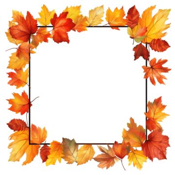 Autumn Page Border PNG Transparent Images Free Download | Vector Files ...