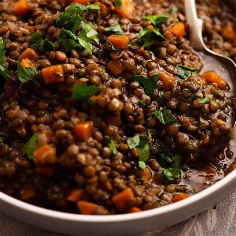 Lentil Ragout French Puy Lentil Side Dish Recipetin Eats