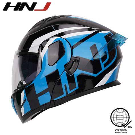 HNJ 937 W D Modular Helmet Men S Full Face Motorcycle Helmet Open