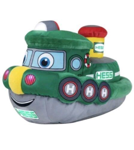 HESS 2023 MY PLUSH TUGBOAT TOY TRUCK W/ LIGHTS AND SOUND NEW IN BOX ...