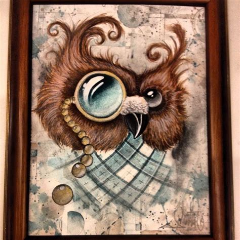 Fancy Owl Painting By Joey Martin Owl Painting Painting Painting