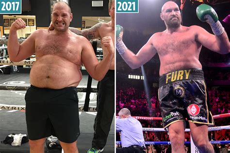 Tyson Fury’s amazing four-year body transformation from alcohol addiction and mental health ...