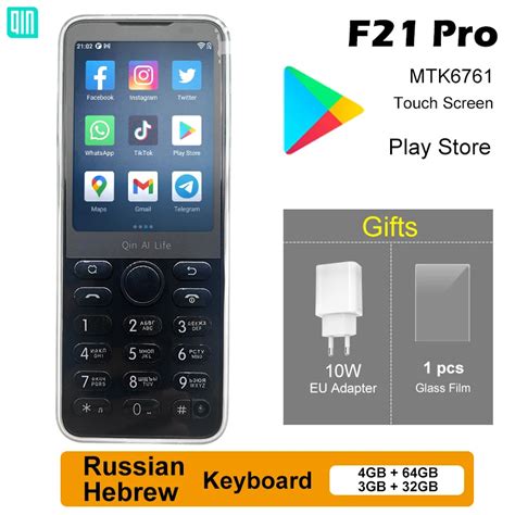 Смартфон QIN f21 pro, 3/32ГБ, 4/32ГБ, russia | AliExpress