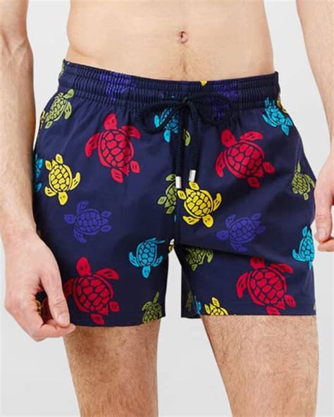 Vilebrequin Mens Ronde Des Tortues Multicolor Swim Trunks Neiman Marcus