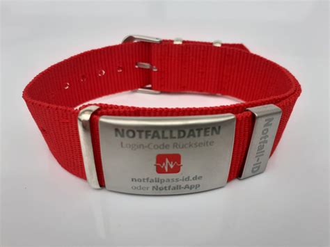 ID Armband Notfallarmband SOS Armband Kostenloser Notfallpass