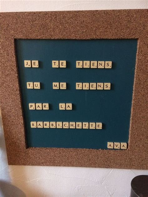 Cadre DIY Lettres De Scrabble