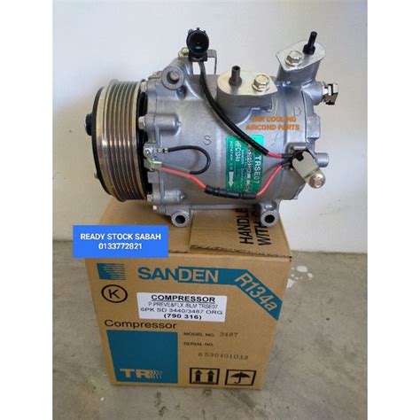 AIRCOND COMPRESSOR PROTON PREVE SUPRIMA SAGA FLX ORIGINAL SANDEN