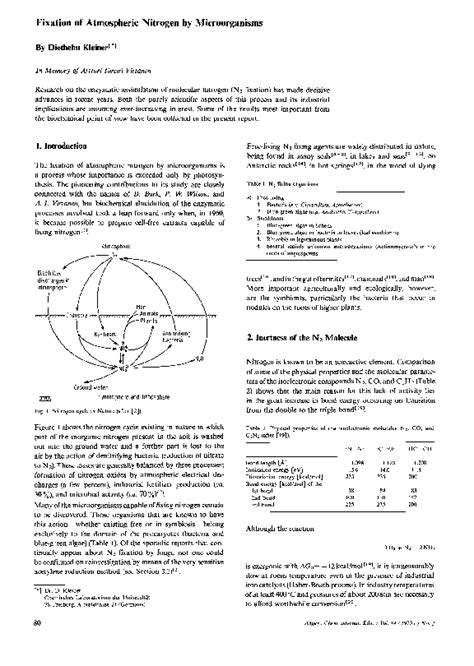 (PDF) Fixation of Atmospheric Nitrogen by Microorganisms