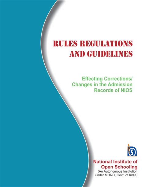 Pdf Rules Regulation And Guidelines Effecting Corrections Changes In