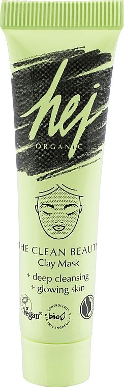 Masque à l argile pour visage Hej Organic The Clean Beauty Clay Mask