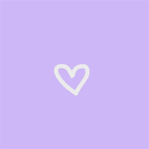 Heart Lilac Icon Purple Aesthetic Background Purple Ombre Wallpaper