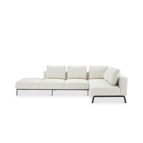 Italian MinimalistMicrofiber Leather Sofa