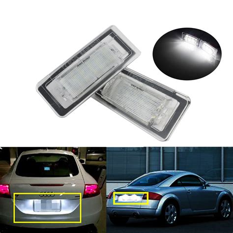 Angrong X For Audi Tt Mk N Smd Led License Number Plate