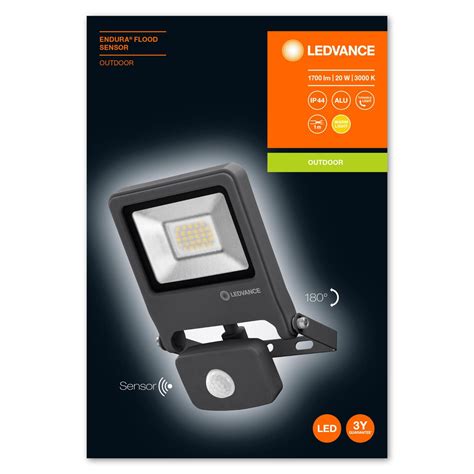 LEDVANCE Endura Flood Sensor LED Spot 20W 830 DG Lampenwelt At