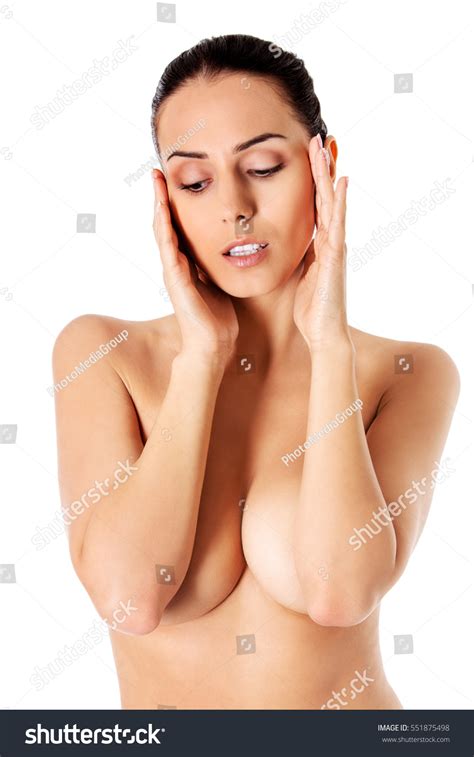 Picture Healthy Naked Woman Perfect Body Stock Photo