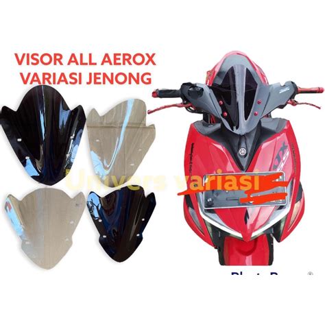 Jual Visor Aerox Model Jenong Baru Windshield Aerox Connected New