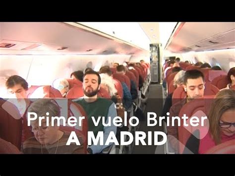 Primer Vuelo De Binter Canarias A Madrid Youtube