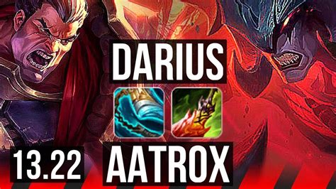 Darius Vs Aatrox Top Quadra 11 1 0 6 Solo Kills 1 4m Mastery