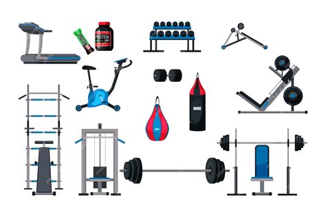 Fitness Equipment Vector