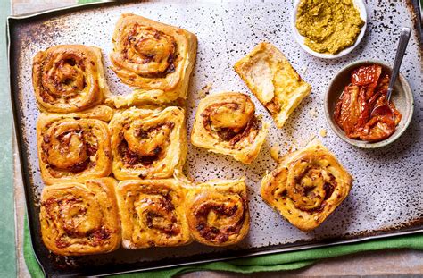 Savoury Chelsea Buns Recipe Savoury Baking Recipes Tesco Real Food