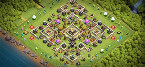 Farming Base Th11 With Link Anti 2 Stars Clash Of Clans Town Hall