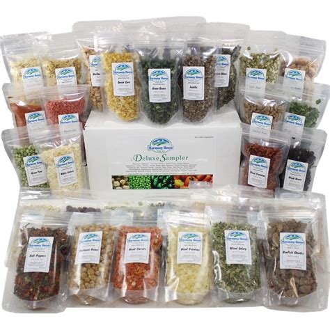 Dehydrated Snack Samples Dried Food Packets Survival Food