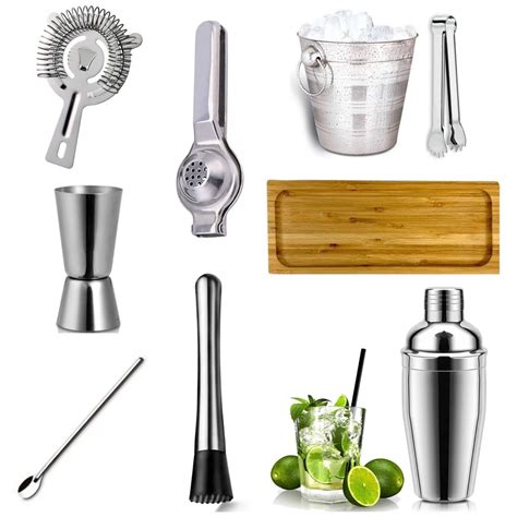 Kit Barman Profissional Coqueteleira Inox Ml Bar Drinks No Shoptime